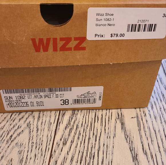 Wizz  W6YZ Sneakers Bianco Nero size 38 - Picture 3 of 13